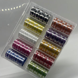 Rainbow LV Nail Foil Set